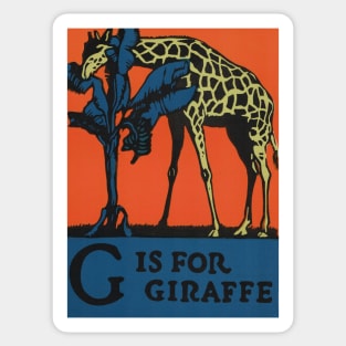 G is For Giraffe ABC Designed and Cut on Wood by CB Falls Sticker